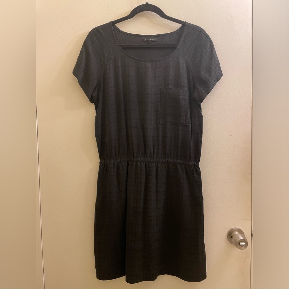 Madewell Broadway & Broome Black Silk Dress Size 6